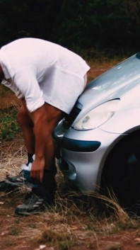 Romanian Hitchhiker Blowjob on Motorway in France