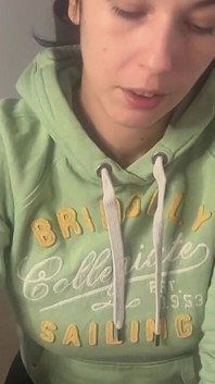 POV - This French Petite Slut Sucks My Cock, Does a Footjob and a Titjob and Gets a Cumshot