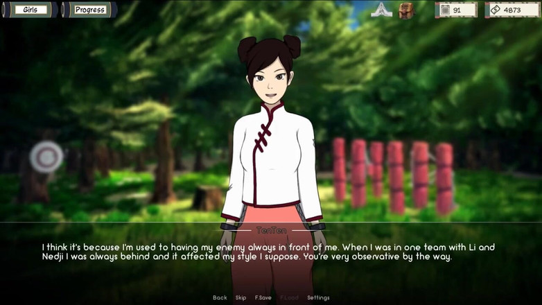 LoveSkySan69: Naruto - Kunoichi Trainer [v0.13] Parte 39 Ten Ten Massage por Loveskysan69