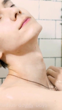 Shower Boy Strokes His Cream Out