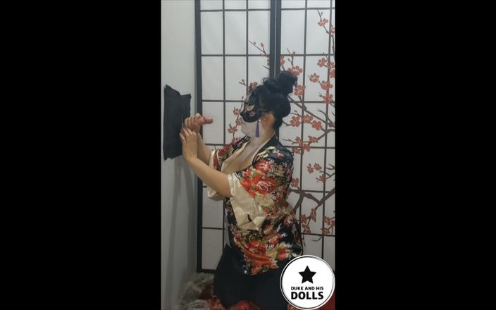 Duke86544: Geisha cosplay mit meiner asiatischen japanischen ehefrau gloryhole abspritzen mit...