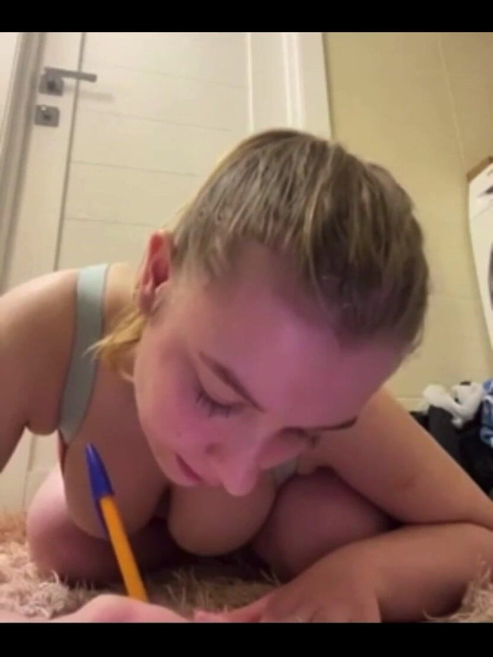 JuiceLussie: Hot Blowjob with Big Dildo