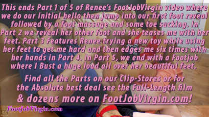 FootJobVirgin: Part 1 of 5 Lovely French & Latina foot tattoo worship and high...