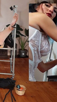 Unhinged Femdom Easter Bunny Bondage