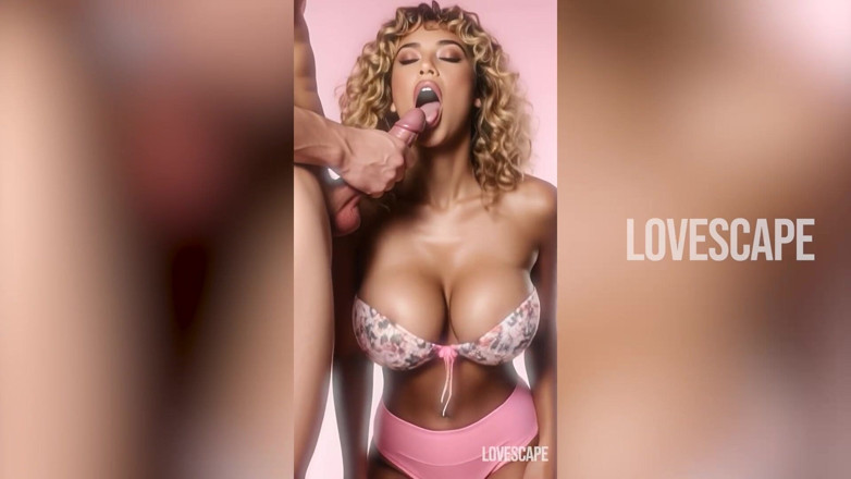 Lovescape: Jurugambar mengongkek pelanggan Mulatta seksi - Pantulan cermin penuh berdebar-debar