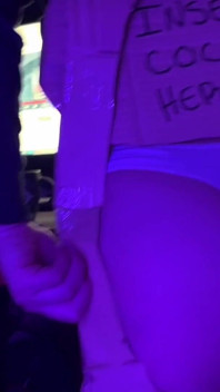 Perfect Ass Asks in Writing to Be Fucked on a Poster