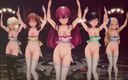 Mmd anime girls: Mmd R-18 Anime Girls Sexy Dancing Clip 244