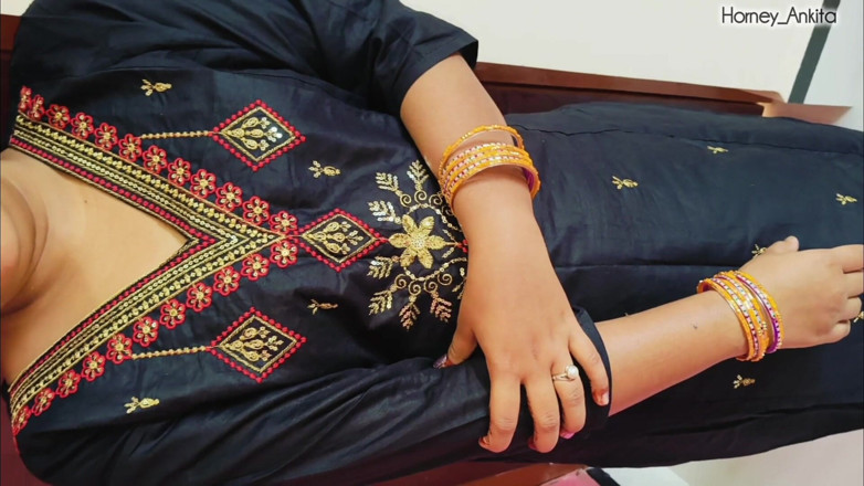 Horney_Ankita: Desi Stepsister Caught Talking with BF and Get Punished by...