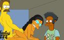 Hentai ZZZ: The Simpsons - Manjula Gets Fucked by Flanders While Apu Watches