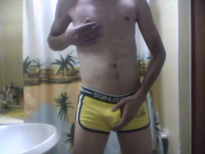 Rafael716: My new show in yellow underwear