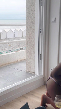Hot French MILF Met at the Beach Gets Fucked Hard by a Stranger's BBC on Her Rooftop