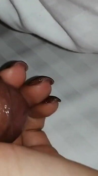 Cumming on My Stepsister's Little Hand!