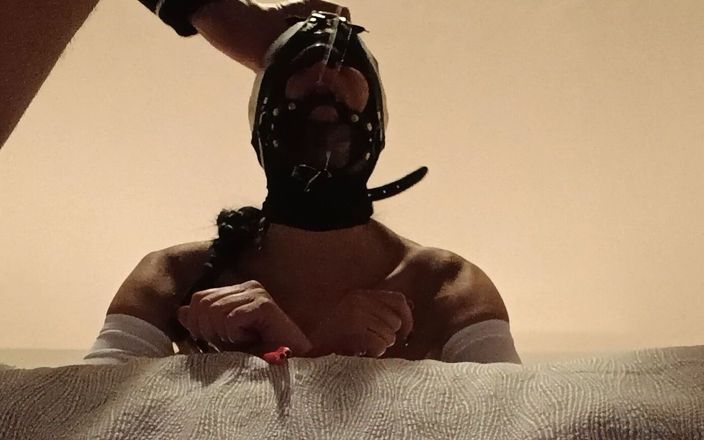 Laura on Heels: Bound and Hooded in a Bed I Have My Mouth...