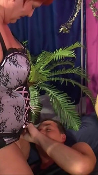 Milf sucks huge cock and gets her horny pussy licked and fingered