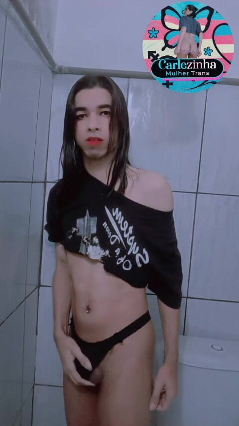 Srta. Carla: She Carlazinha Naked Female Trans Woman Carles in Her Panties