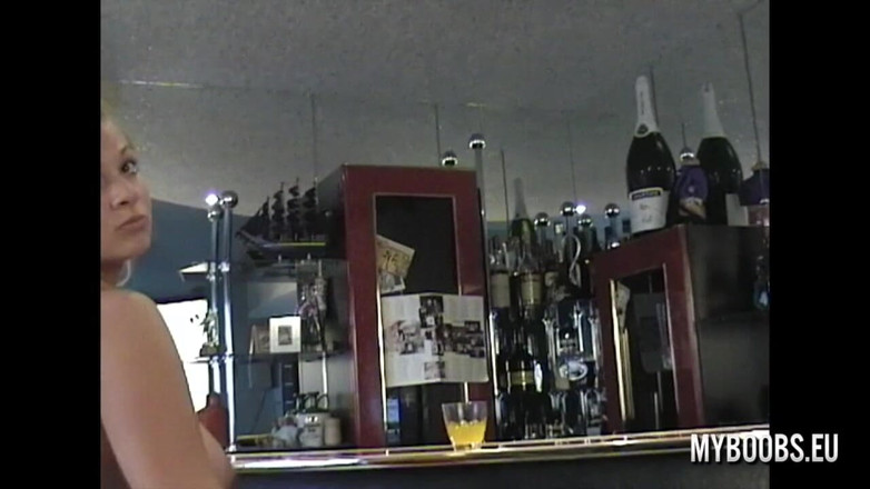 My Boobs: Busty teen Malina May dance in the bar