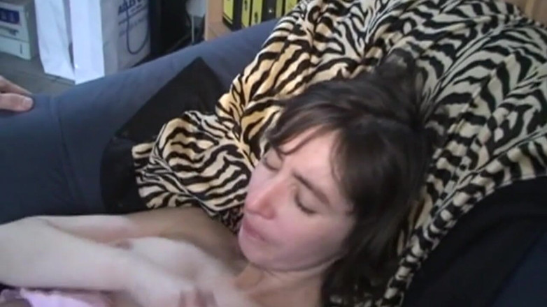 ORGASMX: Tattooed Brunette MILF Rides Cock and Takes Cum