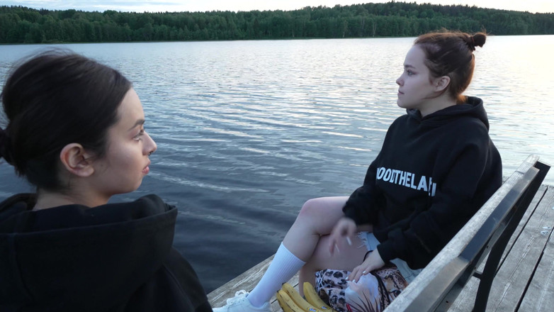 Apollon: Two Girls Took Their Clothes off on the Lake. a...
