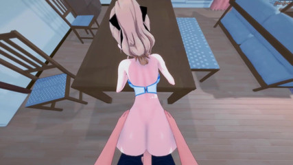 Hentai Smash: Jean gets POV fucked on a table before taking doggystyle...