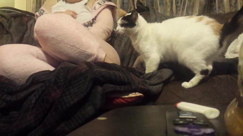 Kitty Havok: Masturbating in my cute pink onesie