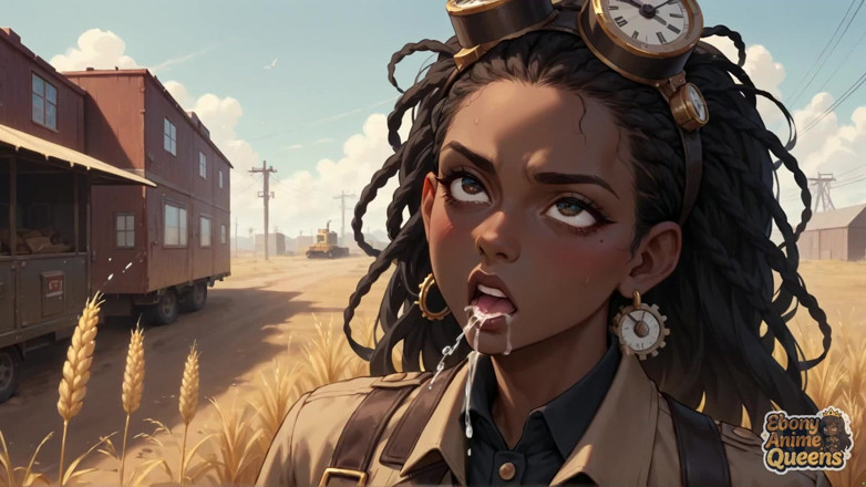 Ebony Anime Queens: エボニー・サイレンのウィートフィールド・テンプテーション - ベスト・エボニーXXX!