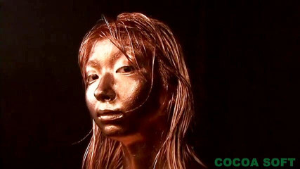Cocoa Soft: Cute Asian painting herself