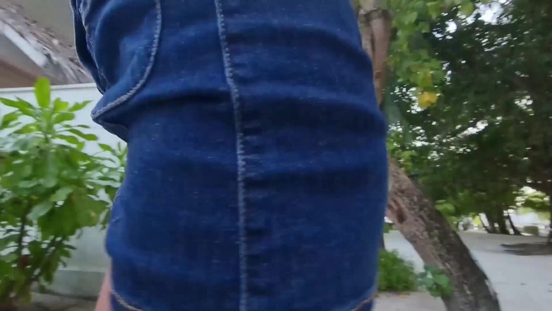 TheloveStory: Blondy amateur squirting in the terrace while guy smokes outdoor...