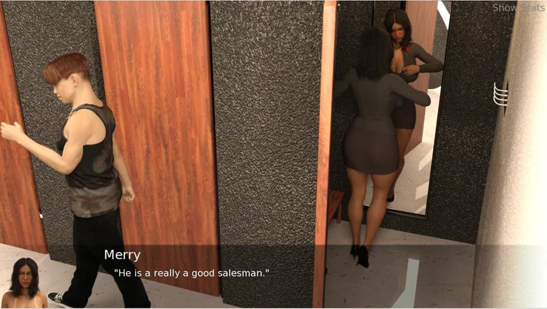 XXX Games Bunk: Project Hotwife - Gameplay - Roleplay - Shop Clerk Shows Cloths to Hotwife