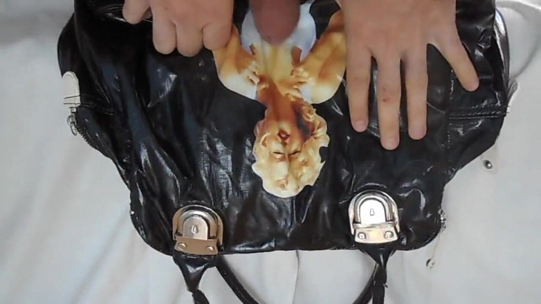 Naxy: Leather jacket and bag gets fucked