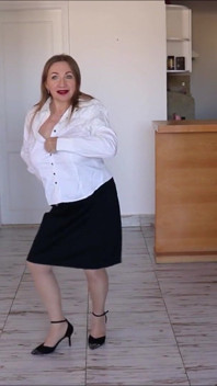 Business lady strip, blowjob, tittyfuck