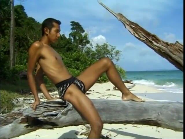 Gays Case: Horny little Asian guy jacks off on the beach by...