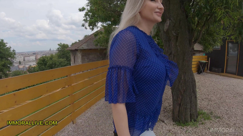 Immoral Family: stepfather &amp; stepson pick up horny MILF after quarantine at castle -...