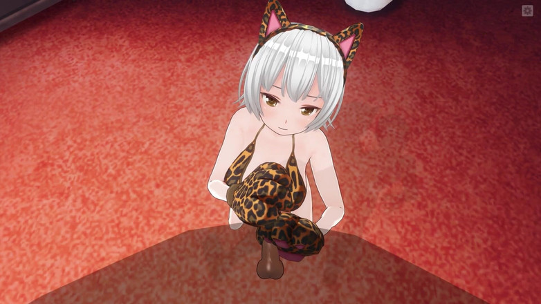 H3DC: 3D Hentai Neko Girl głaszcze twojego penisa łapą