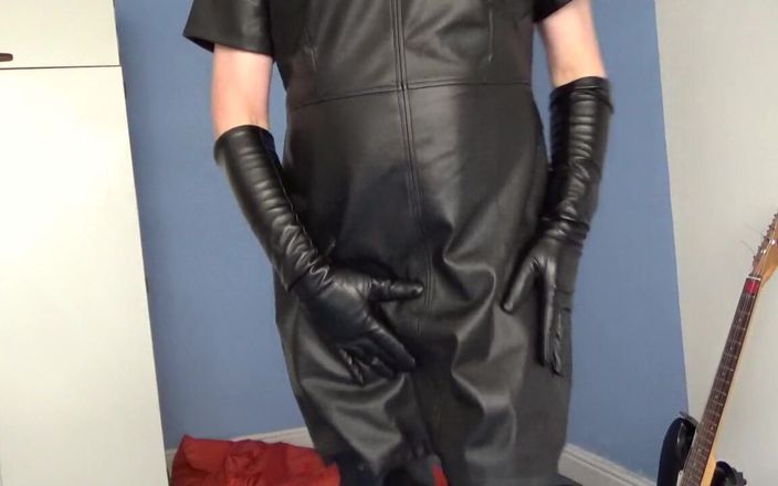 Leather Kirsten: Orange &amp; Black Leather