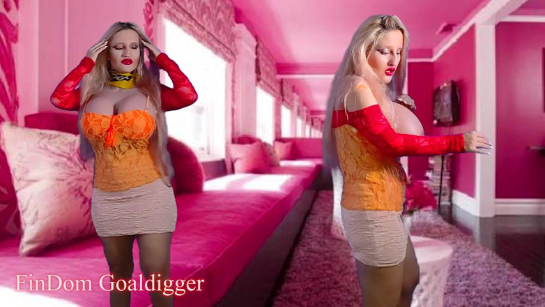 FinDom Goaldigger: Invisible witnesses JOI computer game