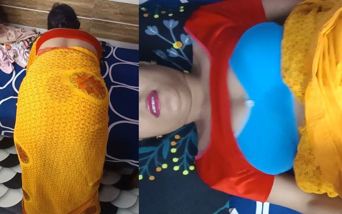 Pyaripooja22: Indiancă Desi Bhabhi în Sari Galben Romantic Sex Vedio.