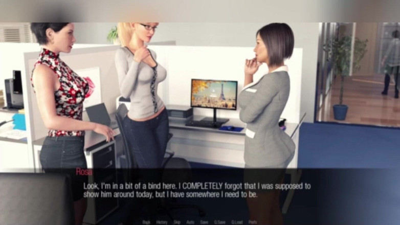 3DXXXTEEN2 Cartoon: Jessica's mammary manipulations. 3D porn cartoon sex