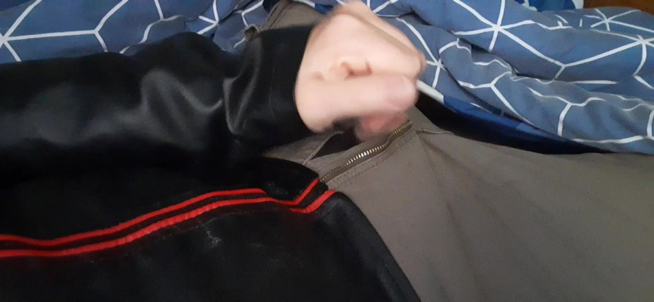 Rusty Sunnybrook: Edging in Red and Black Leather Jacket