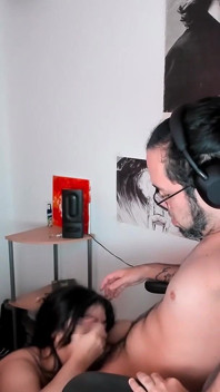 Hacked Webcam - Accidental Amateur Couple Blowjob