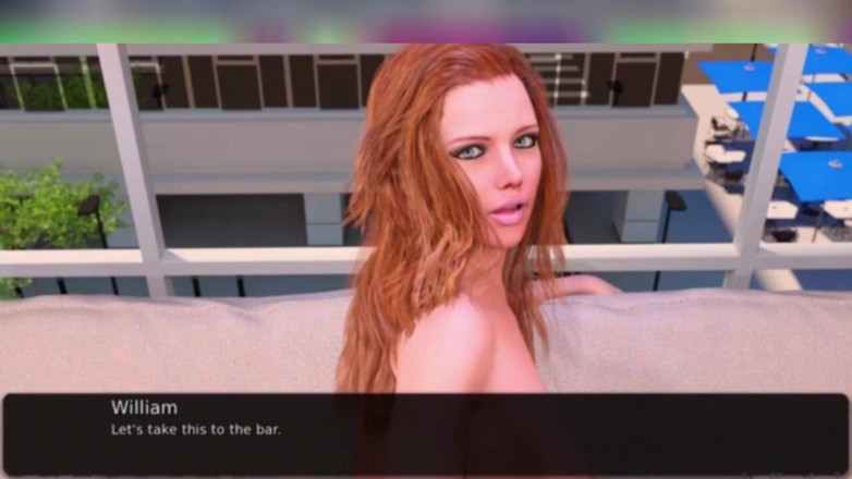 3DXXXTEEN2 Cartoon: Pole dancing with a handicap. 3D porn cartoon sex