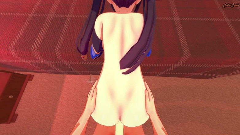 Hentai Smash: POV fucking Mona in the piledriver and giving her a...