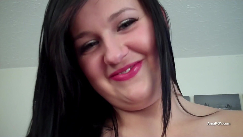 AmaPOV: Pretty Holly Adams lets me feel her up before wanking...