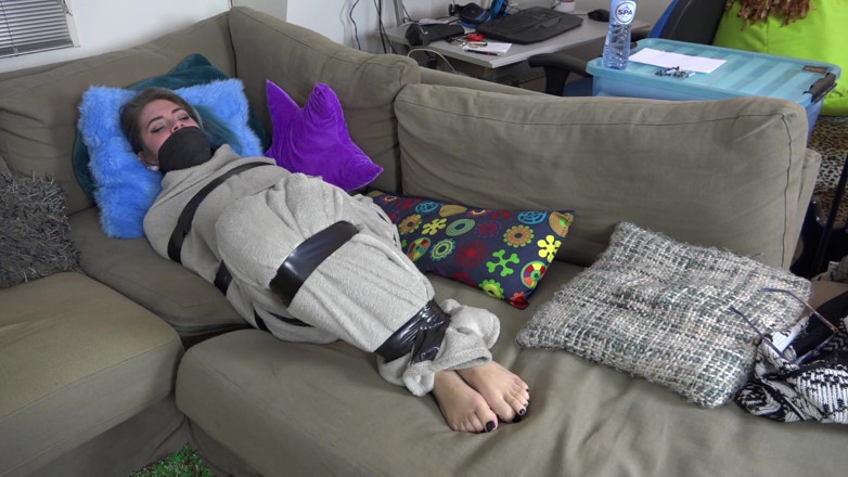 Restricting Ropes: Luna Grey - encased blanket
