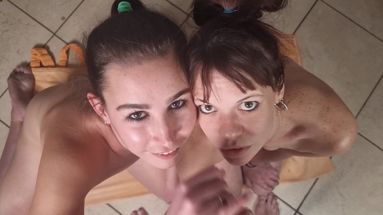 domslutfucker: Дві повії смикають мій член у відео від першої особи, сперма в очі, брудні розмови, сеча в очі