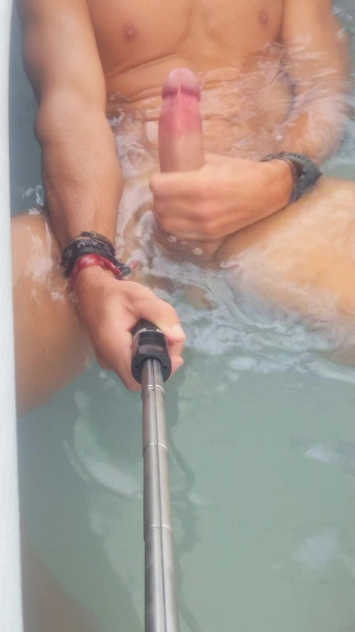 Hotsportfitboy: Hot guy Jacuzzi Masturbation Compilation – Spitting on His Big Cock...