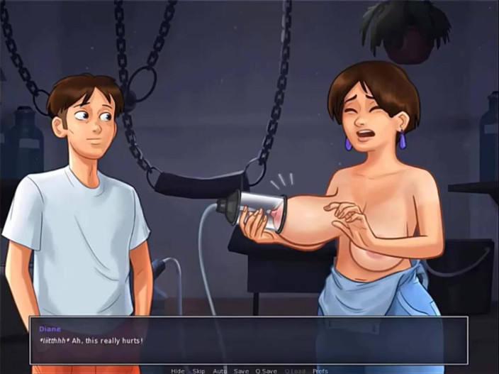 Cartoon Play: Summertime saga part 40 - stepaunt taste my cock