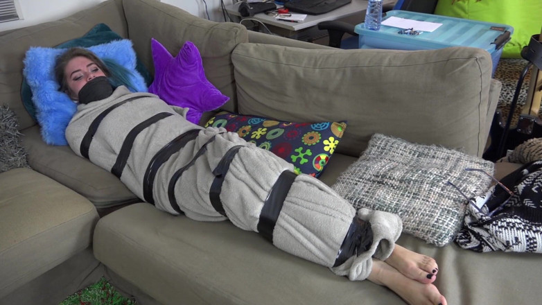 Restricting Ropes: Luna Grey - encased blanket