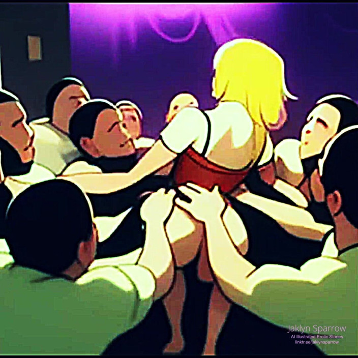 Jaklyn Sparrow: Sissy White Boi and His Wife Strippers for Big Black...