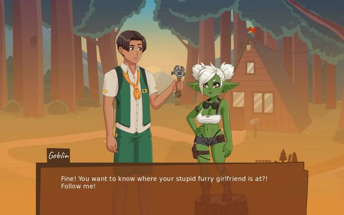 LoveSkySan69Real: Camp Mourning Wood - Del 21 - Hentai Goblin Girl av Loveskysanhentai