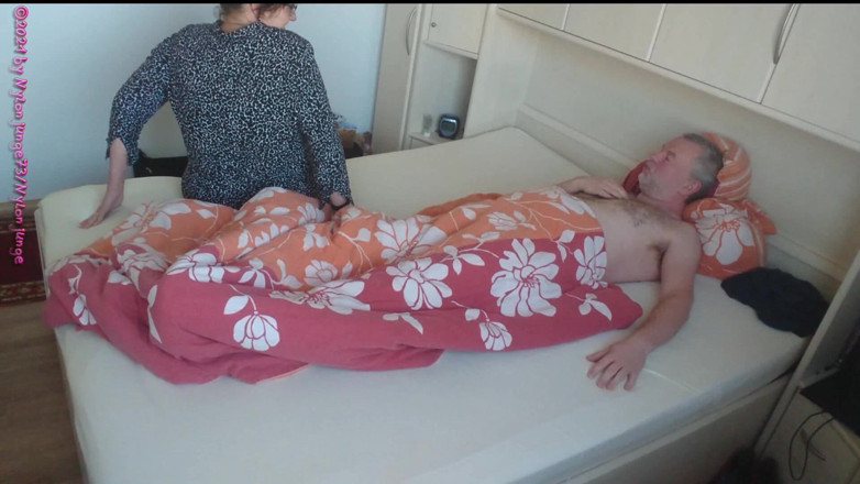 NylonjungeCarmen: Hot sex meeting with fat MILF 1 ** undressing **